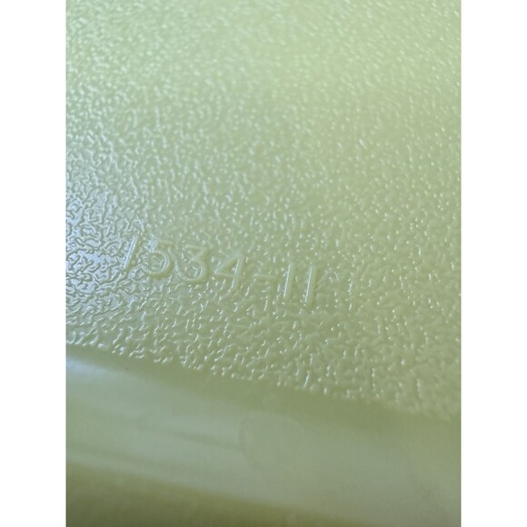 VTG Tupperware Square Plates (6) #1534 Lunch Picnic Camp Autumn Colors Avocado - Picture 7 of 10